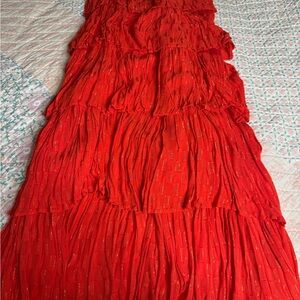 Anthropologie ruffle tiered dress